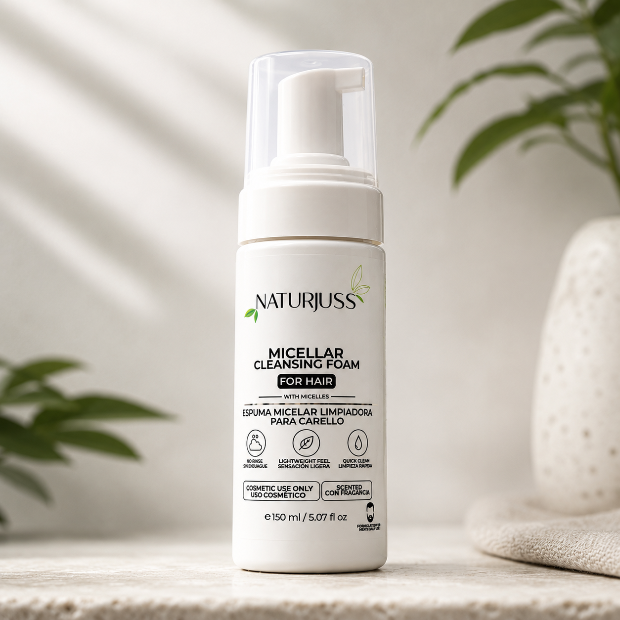 Espuma Micelar Limpiadora para Cabello